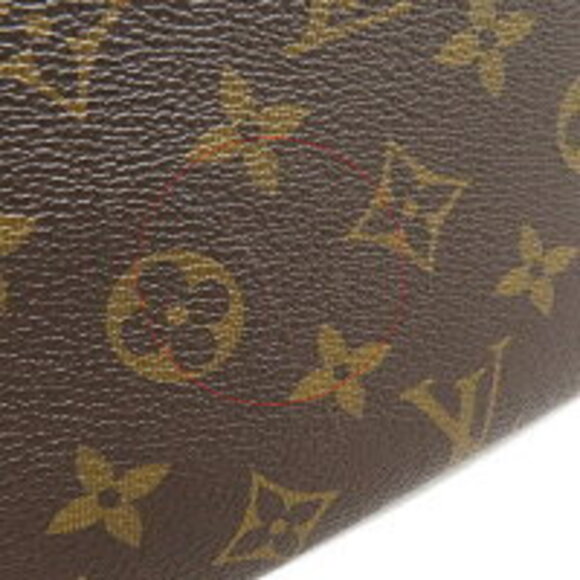 Louis Vuitton Neverfull Monogram Canvas Tote Bag Brown Pink - Picture 5 of 8